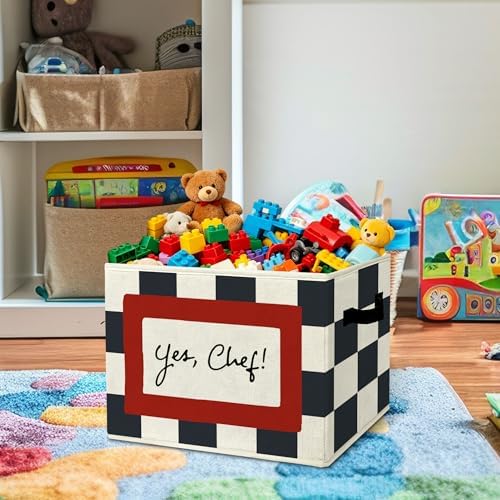 Cooking Playroom Chef Slogan Storage Bins Box - Image 2