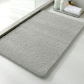 Polyester Bathroom Rug 24"x36" Gray, Non-Slip Soft Shaggy Bath Mat by Kildoss
