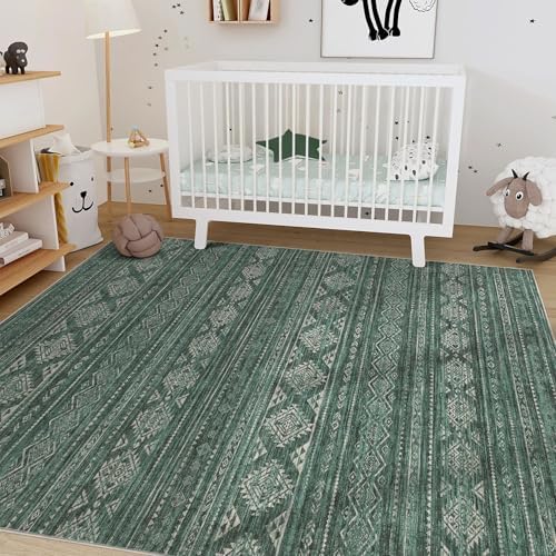 Nakagishi 8X10 Area Rugs Living Room: Washable Boho Large Neutral Modern Soft - Image 7
