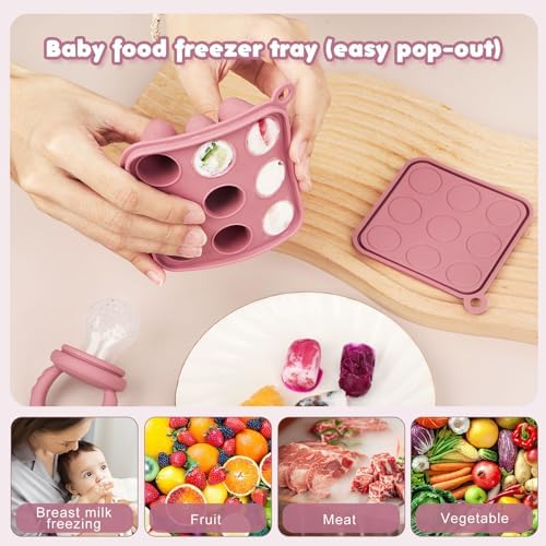 Baby Fruit Food Feeder Breastmilk Popsicle Molds, Silicone Food Freezer Tray - Image 3