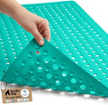 GORILLA GRIP Bath Tub Shower Mat, Bathtub Floor Liner, 35x16 Turquoise by GorillaGrip