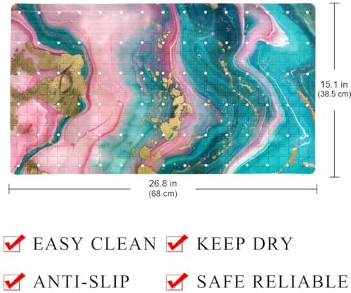 Shower Mat Bathtub Mat, 26.8x15.1 inch, Non-Slip Bath Mat - Image 4