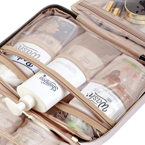 NISHEL Travel Toiletry Bag for women, Portable Hanging makeup Organizer - Image 6