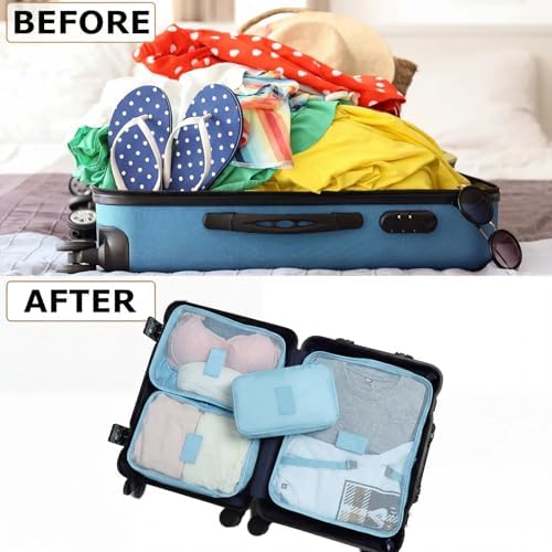 LANSKLBD 6/8 Set Packing Cubes for Suitcases Travel Luggage Packing Organizers - Image 5