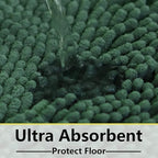 BOANKODU Bathroom Rugs 47x17, Extra Soft Absorbent Chenille Bath Rugs, PVC - Image 5