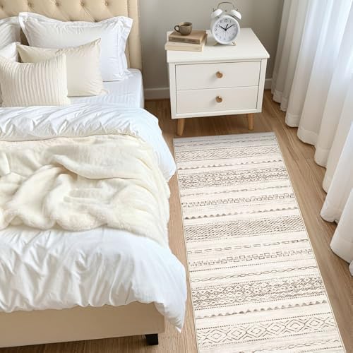 Nakagishi Boho 2x6 Runner Rug Machine Washable Rugs Non Slip Brown - Image 7