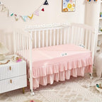 3-Piece Pink Crib Bedding Set for Girls - Image 5