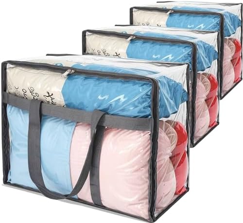 110L Large Capacity Clear Storage Bags by MrHsiungMrsYin