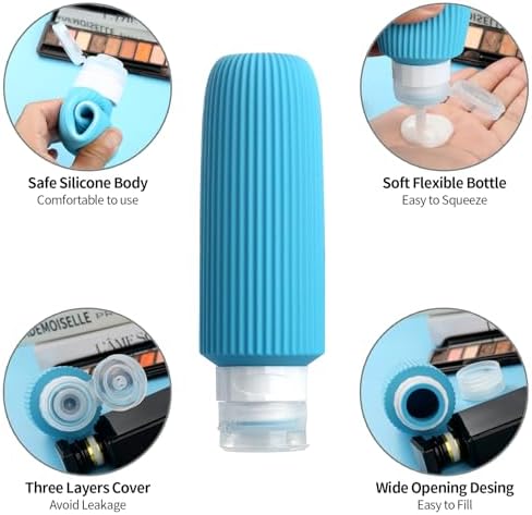 Mrsdry 16 Pack Travel Bottles for Toiletries, Large 6oz Silicone Travel - Image 4