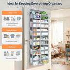 Yecaye Over The Door Organizer, 6 Tier Extra Large Behind Door Storage of 12 - Image 5