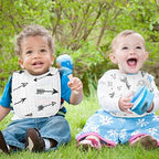 Zainpe 6Pcs Snap Muslin Bibs for Baby Machine Washable Adjustable Unisex Burp - Image 6