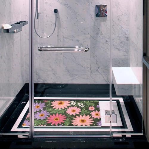 Bath Tub Shower Mat, Washable Bathtub Floor Mats, Suction Cups and Drain Holes - Image 6