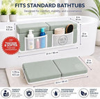 Comfortable Baby Bath Kneeler and Elbow Rest Pad Set, Non-Slip Bathtub Kneeling - Image 2