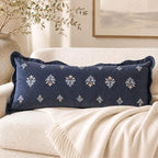 BlissBlush Long Lumbar Pillow Cover 14x36 by BlissBlush