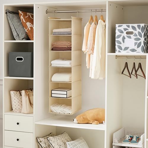 MAX Houser 2 Pack 6 Tier Foldable Hanging Closet Organizer - Image 5