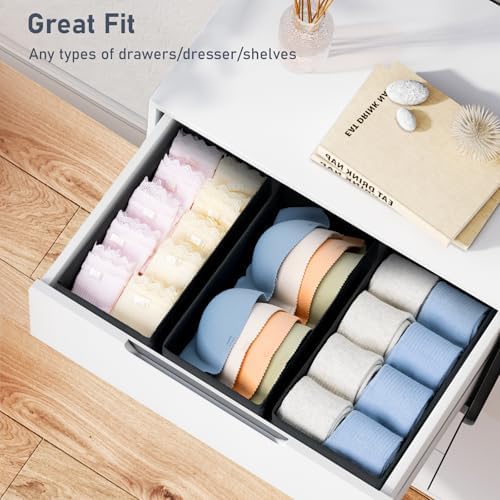 DIMJ Drawer Organizer Clothes - Image 4