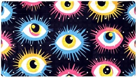 Bathtub Mat Non Slip 26.8x15.1In, Magic Evil Eyes Bath Mat by Anna+Cowper