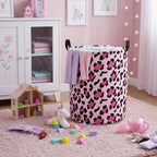 Baby Laundry Basket Baby Nursery Hamper Kids Laundry Basket Toy Storage Bin - Image 5