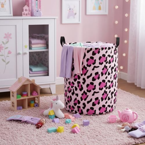 Baby Laundry Basket Baby Nursery Hamper Kids Laundry Basket Toy Storage Bin - Image 5