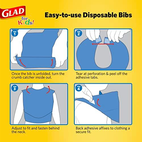 Glad for Kids Disposable Paper Bibs - Image 6