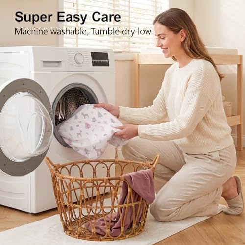 4 Pack Baby Crib Sheets for Girls - Image 7