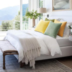 Topfinel 20x20 Oversized Throw Pillows Covers Set of 4 Euro Shams, Farmhouse - Image 7