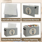 Western Cowboy Boy Nursery Foldable Storage Bins Box - Image 5