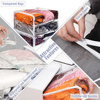 Shappy 6 Packs Clear Plastic Storage Bags - Image 3