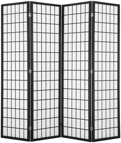 Room Divider, 4 Panel Folding Privacy Divider Portable Room Separating Dividers by Dopinmin