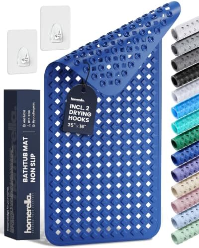 homerella Bathtub Mat Non Slip 35x16 Shower Mat Non Slip Anti Mold BPA Free by Homerella