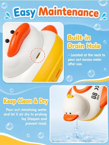 Electric Duck Bath Toy with 3 Spraying Ducklings, Ages 1-3 - Image 5
