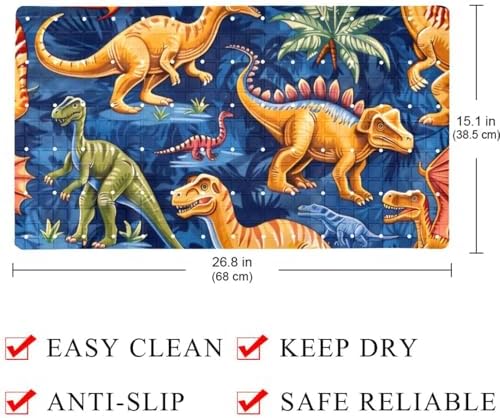 Shower Mat Bathtub Mat, 26.8x15.1 inch, Non-Slip Bath Mat - Image 4