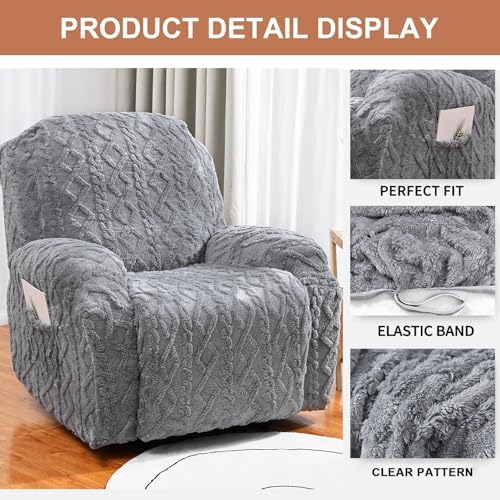 Recliner Chair Covers 4-Pieces Recliner Slipcovers Lazy Boy Chair Covers - Image 3