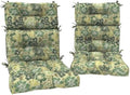 DYTXIII Outdoor High Back Chair Cushions Set of 2, Water Repellent Tufted by DYTXIII
