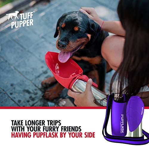 Tuff Pupper PupFlask Insulated Neoprene Dog Water Bottle Holder Sling - Image 3