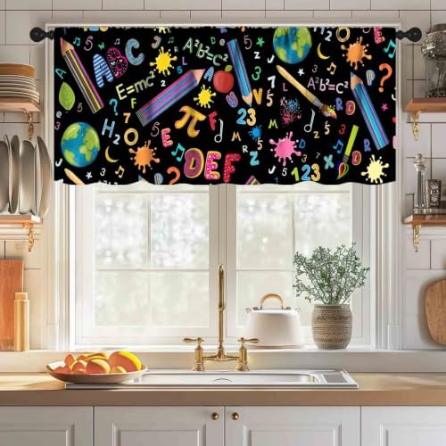 Kids Windows Valance, Funny Cute Colorfu ABC Alphabet Education Learning Tools - Image 3