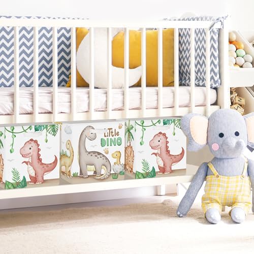 Clastyle 11.8" Dinosaur Storage Basket Set of 3 - Image 4