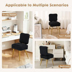 Small Vanity Chair with Storage and Foldable Backrest Black - Image 5