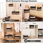 ICERZCZ Storage Baskets for Shelves Organizing, Woven Cotton Rope Baskets for - Image 5