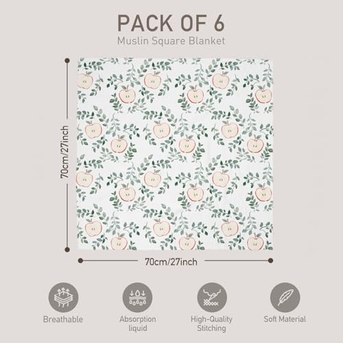 GLLQUEN BABY Receiving Blankets Muslin Swaddle Blanket - Image 4