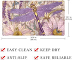 Shower Mat Non Slip 26.8 x 15.1 Inches, Dragonfly Daisies Bathtub Mat Shower - Image 4
