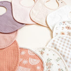 Konssy 8-Pack Muslin Baby Bibs, Adjustable Fit - Image 6