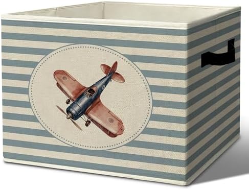 Rustic Airplane Storage Bins Boxes by Unknown