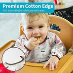 3 Pcs Long Sleeved Bib Set|Baby Waterproof Bibs - Image 3