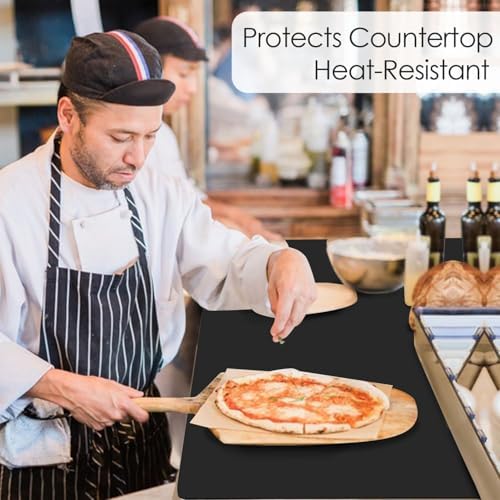 Extra Large Silicone Mat, 31.5x16.9 Inch Heat Resistant Mat - Image 2