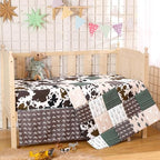 Hahafelt 3 Piece Patchwork Western Cowboy Crib Bedding Set - Image 4