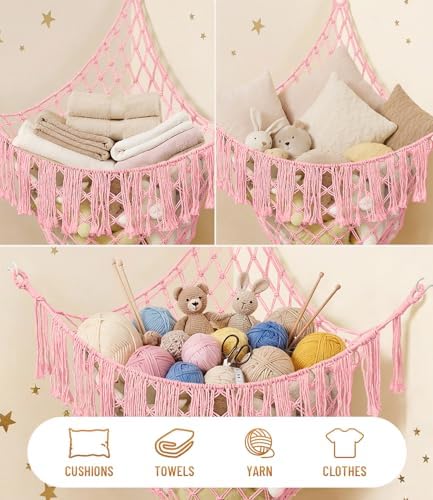 Lare Stuffed Animal Storage Hammock Corner Net - Image 6