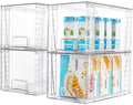 Vtopmart 4 Pack Stackable Clear Pantry Storage Drawers by Vtopmart