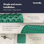 homerella Square Shower Mat Non Slip Anti Mold 21x21 Anti Slip Shower Mat - Image 4