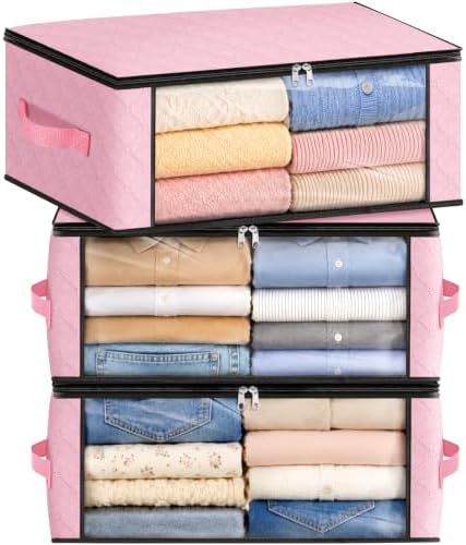 Fab totes 35L Closet Organizers, Foldable Under Bed Storage Containers by Fabtotes